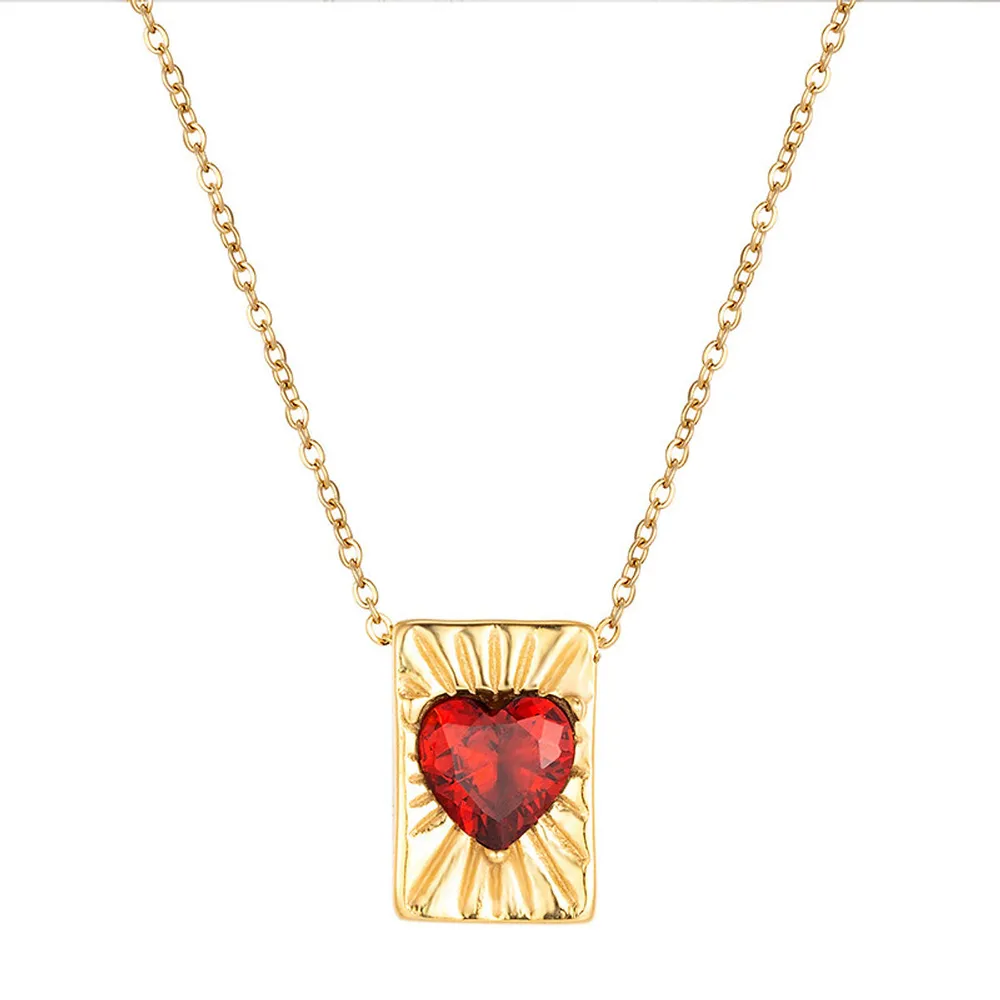 Best-Selling minimalist Vintage Heart Zircon Necklace - 18K Gold Plated