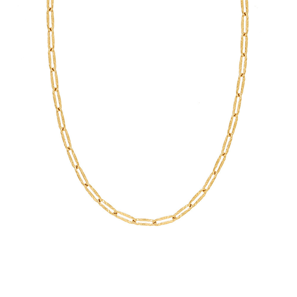 Firwork paper clip dainty necklace