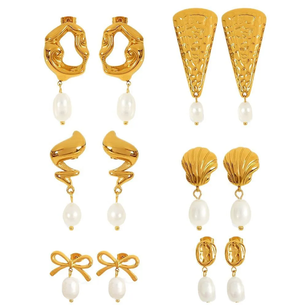 Freshwater Pearl Ocean Earrings – 6 Design Collection
