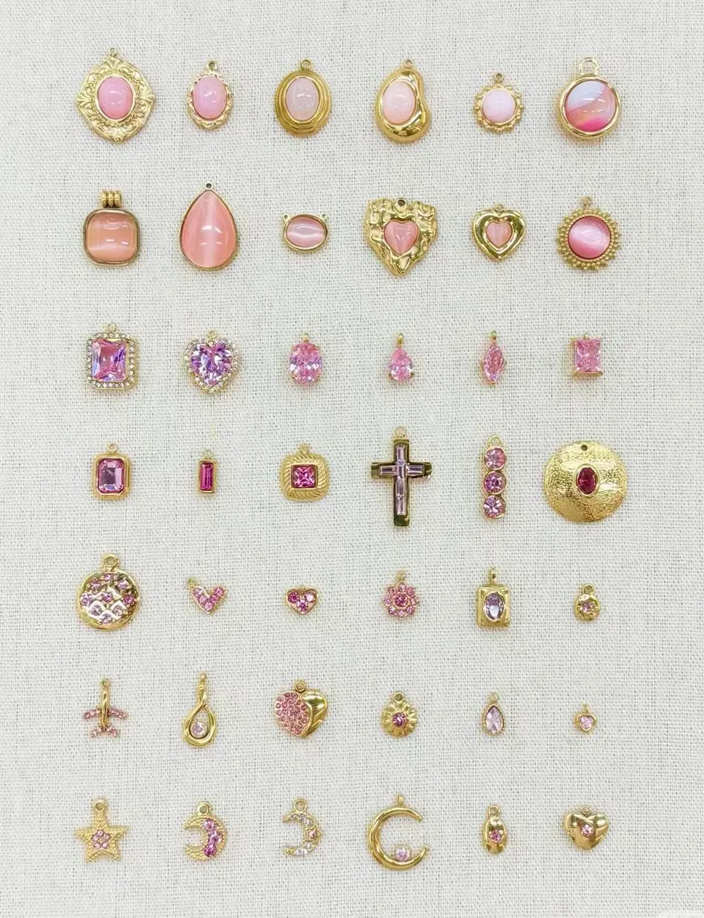 Natural stone jewelry pendants developed for 316L stainless steel jewelry manufacturing
