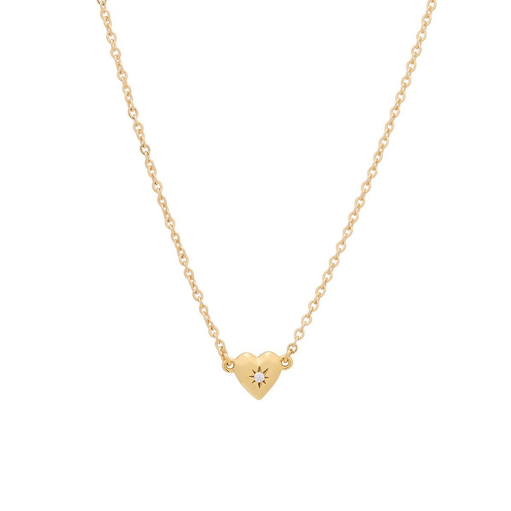 Mini Cute Heart Zircon Stainless Steel NecklaceValentines day gift