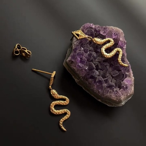 Snake earrings
