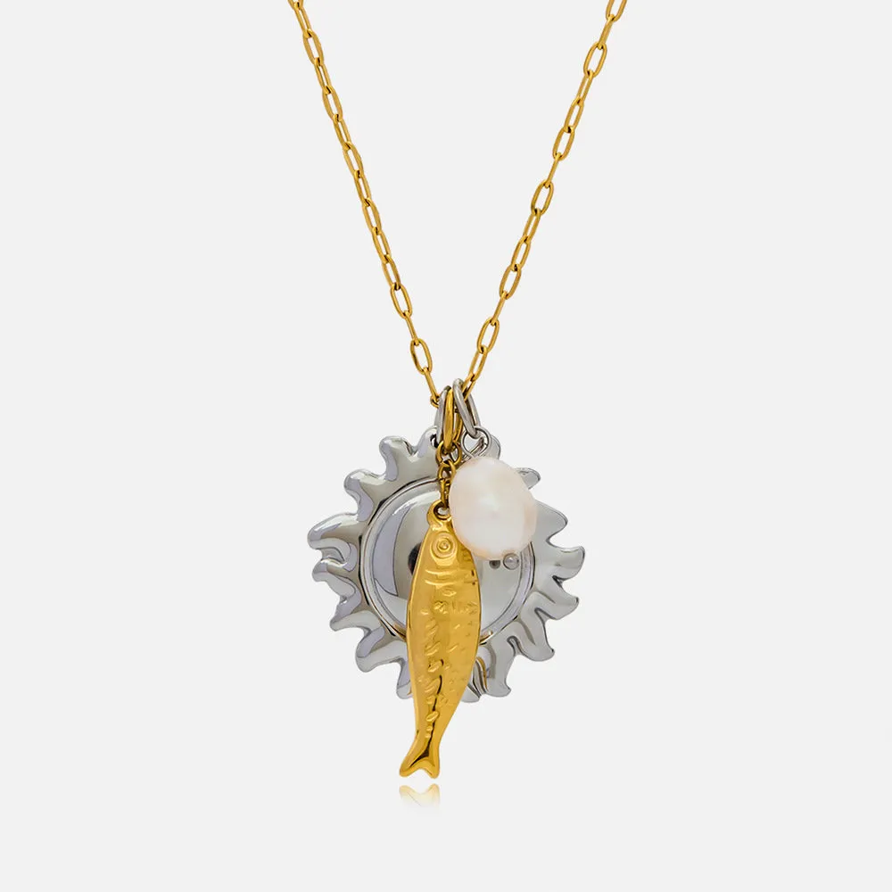 316L Stainless Steel Fish Pendant Necklace  | OEM Jewelry