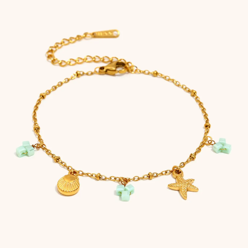 Elegant Starfish Bracelet - Fresh, Chic, and Unique with PVD Gold Plating