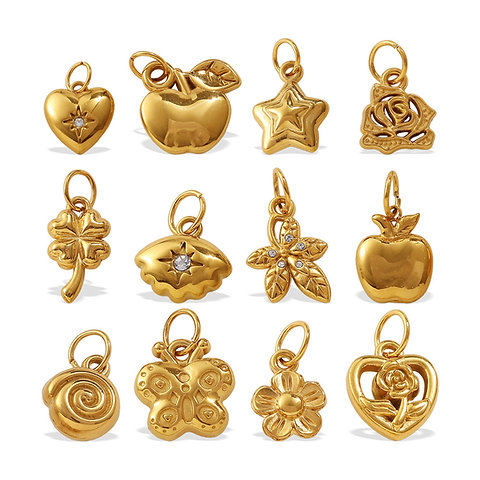 Mini Butterfly & Heart Charm Collection – DIY Jewelry Accessories