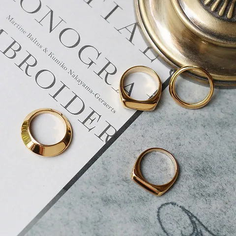 popular simple design thick band ring