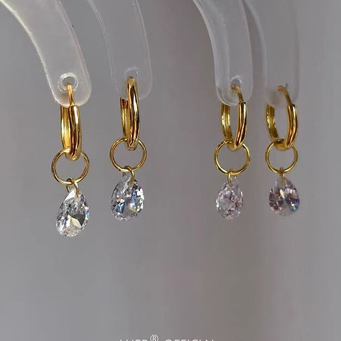 drops cubic zirconia dots cubic zirconia changeable pendant earrings