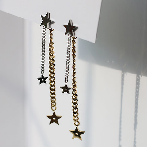 Shooting star earrings-the sky fall with star