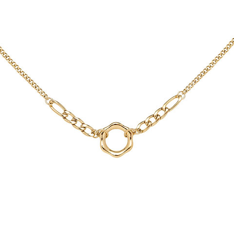 ocean wave ring necklace
