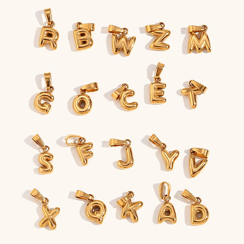 26 letter mini pendants for necklace and bracelet DIY Jewelry
