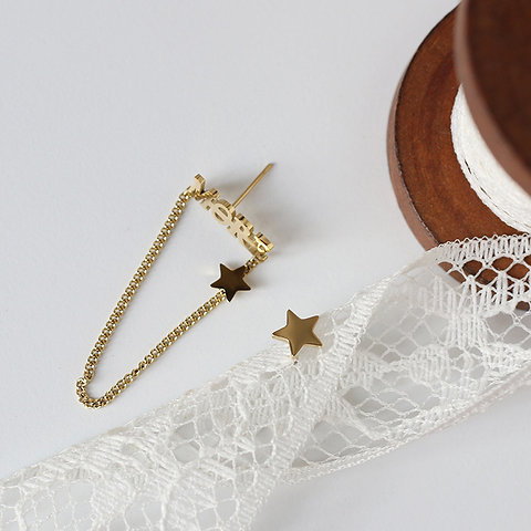 AB way Shooting star more wish earrings