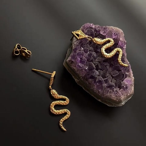 Snake earrings