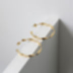 縮圖：High quality mobius stud earrings