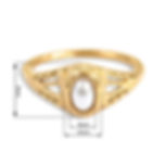 縮圖：Floral Design Freshwater Pearl Ring | 18K Gold Plated Stainless Steel Jewelry