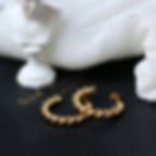 縮圖：Twisted hoop Braided hoop earrings