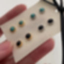 縮圖：stone bead stud
