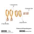縮圖：stack earrings 3 pairs one set round cubic zirconia hoop earrings mini cz hoop