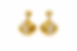 18K Gold Organic Shell Fan Zircon Drop Earrings in 316L Stainless Steel with PVD Gold Plating by Ducaibo Jewelry Factory