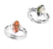 Olive Green Zircon Ring with Unique Irregular Shape, Minimalist Cold Tone Aesthe