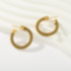 縮圖：New Arrival – Chunky Stainless Steel Fashion studEarrings Trendy | Hypoallergeni