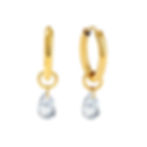 Thumbnail: drops cubic zirconia dots cubic zirconia changeable pendant earrings