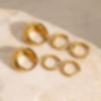 縮圖：mini chunky hoop cz hoop classic hoop earrings stack earrings 3pairs one set