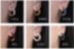 縮圖：Enamel chunky hoop earrings