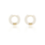 縮圖：Enamel chunky hoop earrings