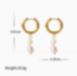 縮圖：Trendy C-Shape Stainless Steel Freshwater Pearl Earrings – Fashionable Statement