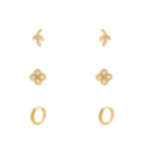 mini leaf stud flower stud mini hoop earrings