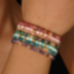 縮圖：Customizable Natural Stone Beaded Bracelet – Stainless Steel Core | 16+5cm Adjus