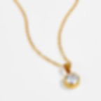 縮圖：Cross-Border Exclusive Stainless Steel Polished Choker Necklace with Heart-Shape