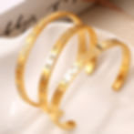 縮圖：Ocean Zircon Open Cuff Bracelet – Statement Jewelry Collection