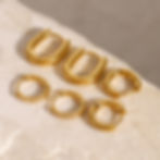縮圖：Ractagular hoop classic hoop cz hoop earrings stack earrings