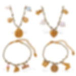 Stainless Steel Ocean Charm Rope Jewelry Set – DIY Necklace and Bracelet