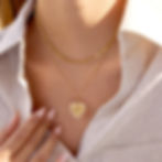縮圖：European Heart Pendant Necklace for Women | 316 Stainless Steel | PVD 18K Gold P