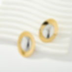縮圖：Textured  Earrings – Custom Stainless Steel Design Available
