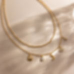 縮圖：Moon Devil Eye White Zircon Stainless Steel Necklace