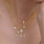 Model wearing 316L stainless steel ocean charm necklace