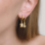 縮圖：Matching ocean charm earrings and necklace set in stainless steel