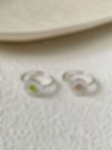 縮圖：Circular Striped Design ring, Adjustable Push-Pull Minimalist Fashion Ring