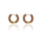 縮圖：Enamel chunky hoop earrings