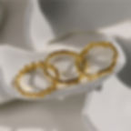 縮圖：set of 3 rings branch ring dots ring and hammer ring