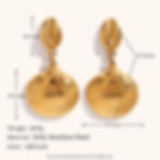 縮圖：Seashell & Scallop Earrings | 18K Gold Plated Stainless Steel Jewelry