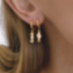 縮圖：Matching ocean charm earrings and necklace set in stainless steel