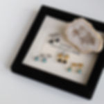 stone bead stud