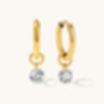 Thumbnail: drops cubic zirconia dots cubic zirconia changeable pendant earrings
